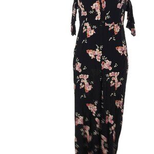Wild Fable Black Floral Jumpsuit - Med